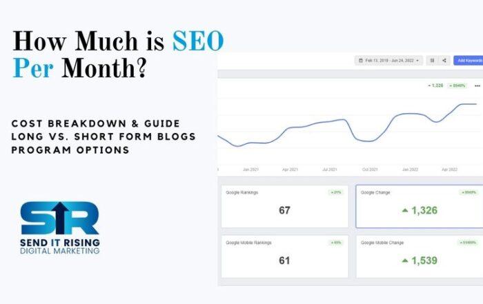 how much is SEO per month